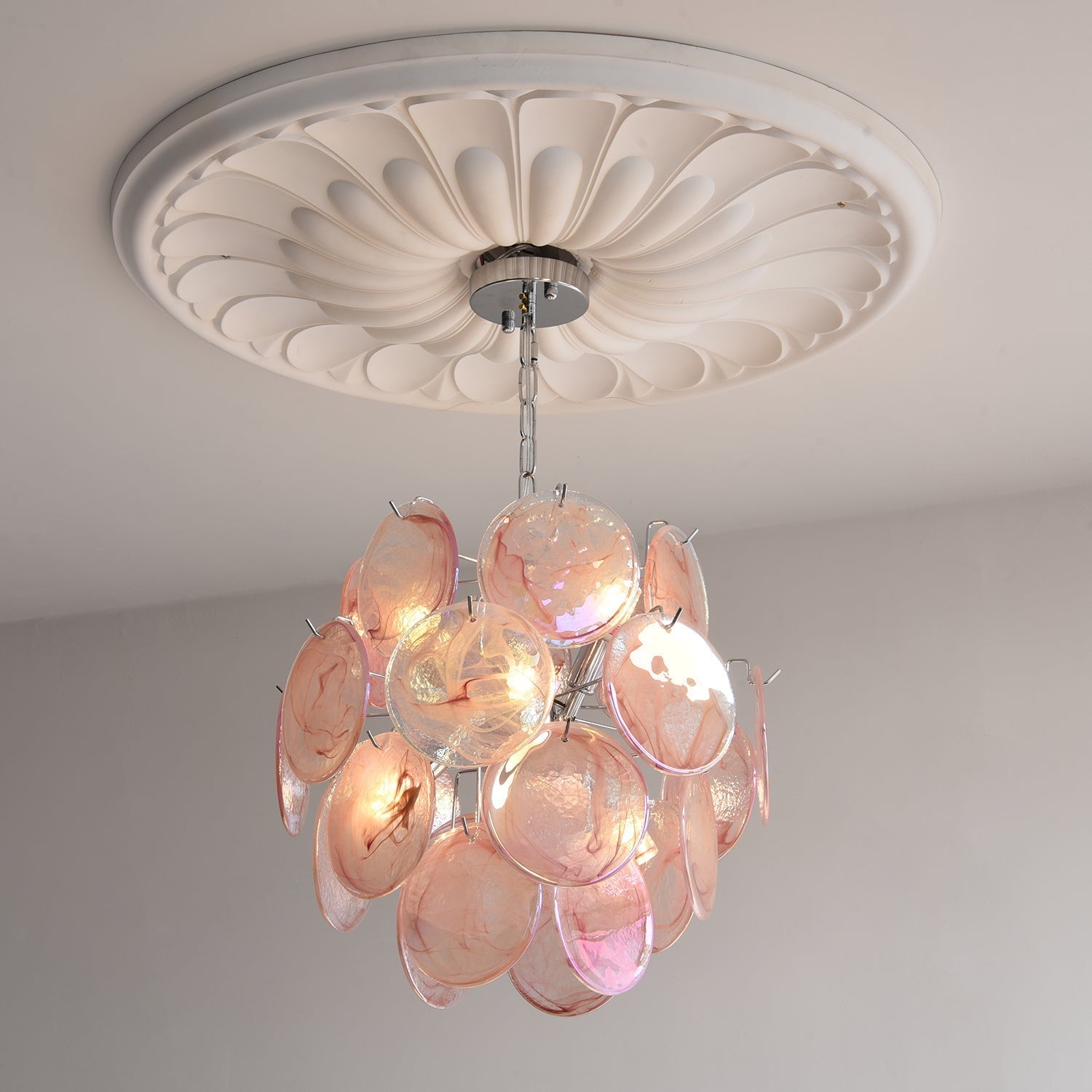 Venfield Lustre Cascade de Disques en Verre Iridescent - Neutralighting