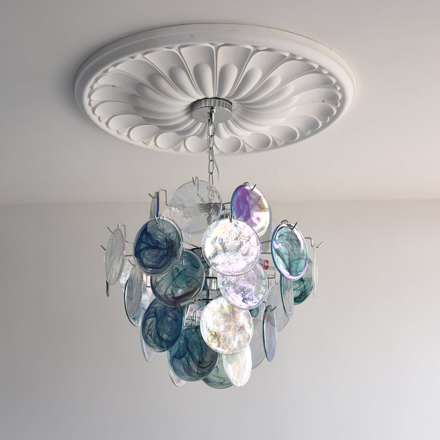 Venfield Lustre Cascade de Disques en Verre Iridescent - Neutralighting