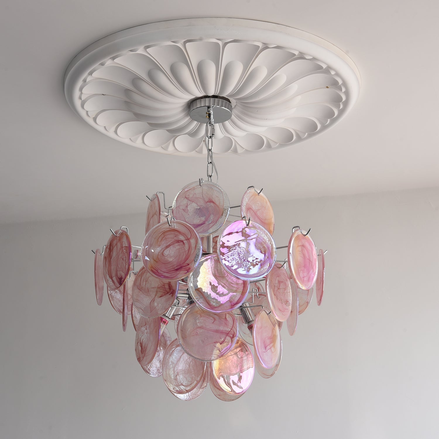 Venfield Lustre Cascade de Disques en Verre Iridescent - Neutralighting