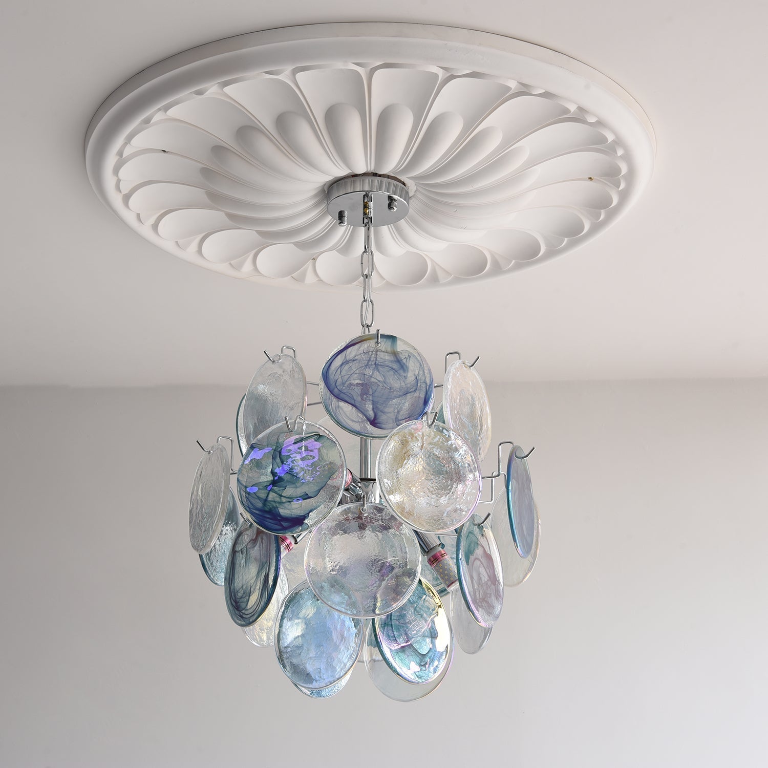 Venfield Lustre Cascade de Disques en Verre Iridescent - Neutralighting