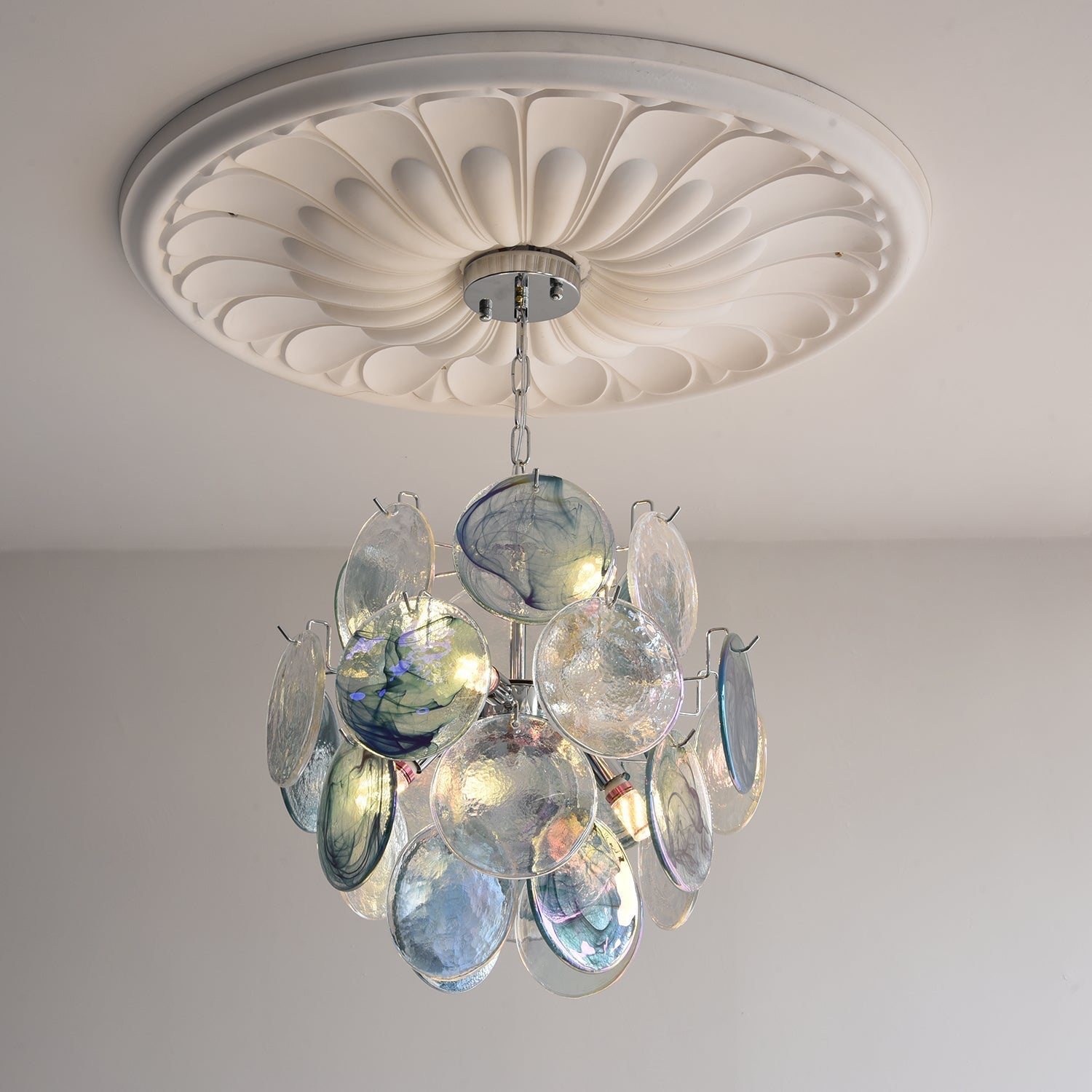 Venfield Lustre Cascade de Disques en Verre Iridescent - Neutralighting