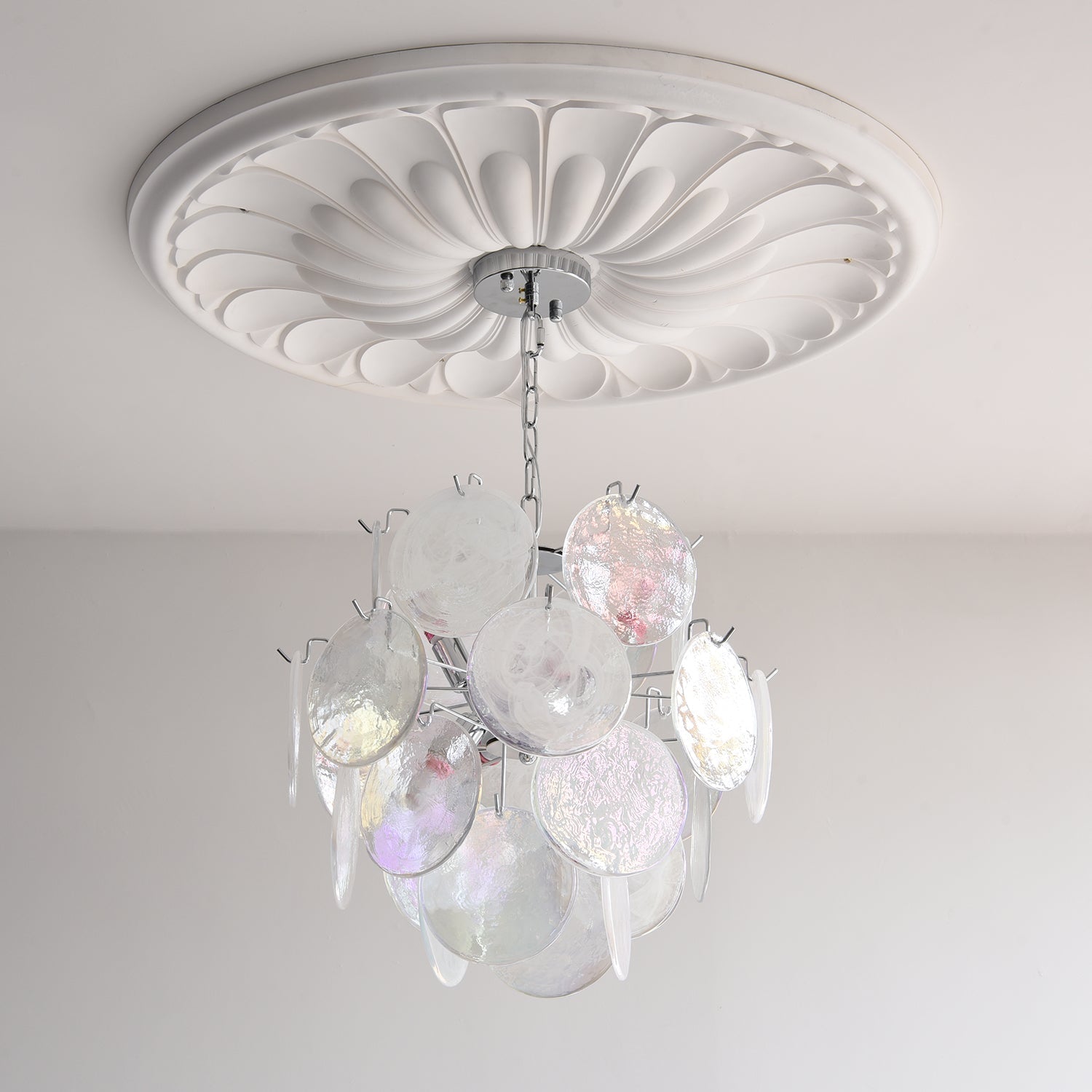 Venfield Lustre Cascade de Disques en Verre Iridescent - Neutralighting