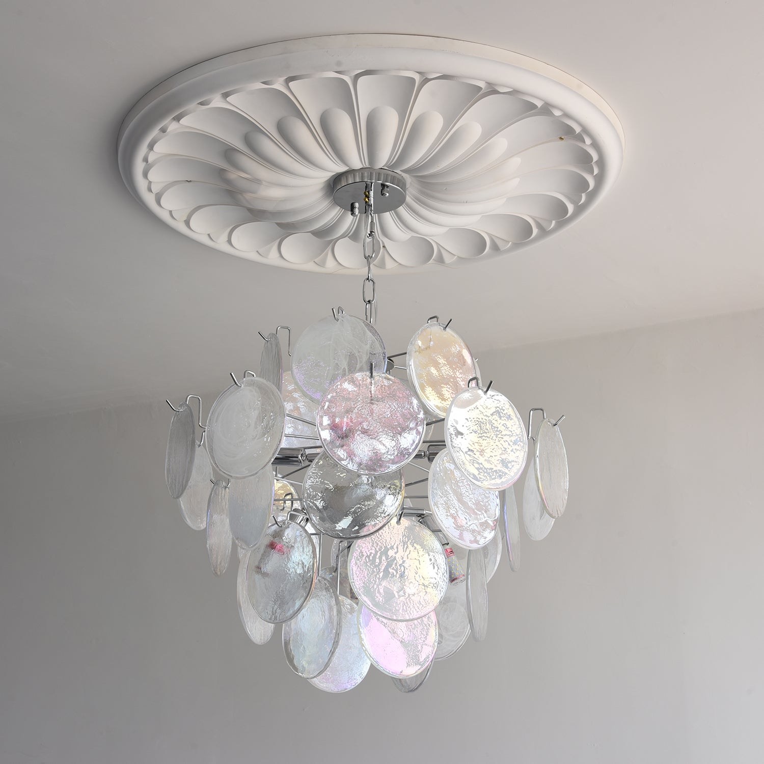 Venfield Lustre Cascade de Disques en Verre Iridescent - Neutralighting