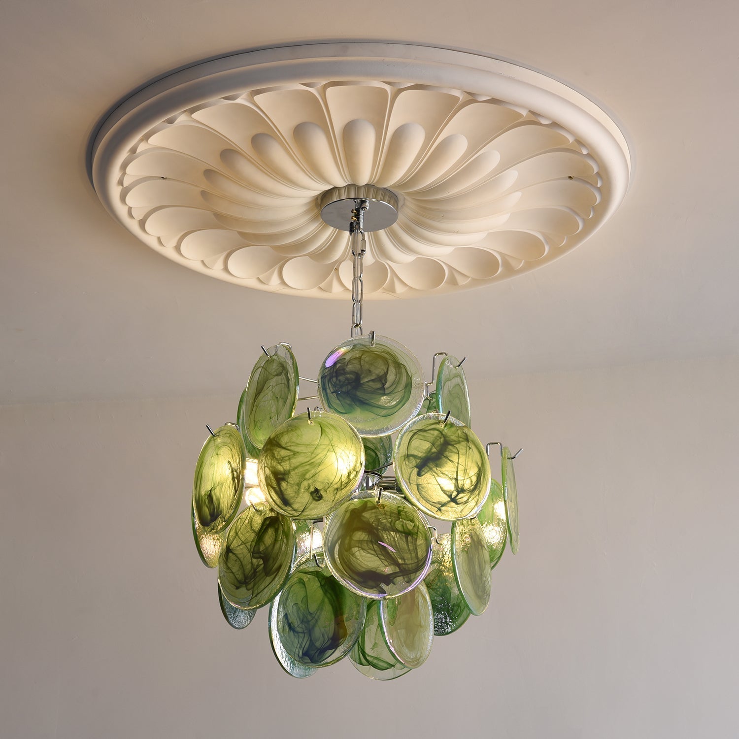 Venfield Lustre Cascade de Disques en Verre Iridescent - Neutralighting