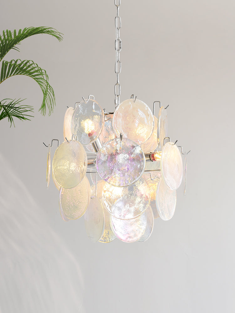 Venfield Lustre Cascade de Disques en Verre Iridescent - Neutralighting