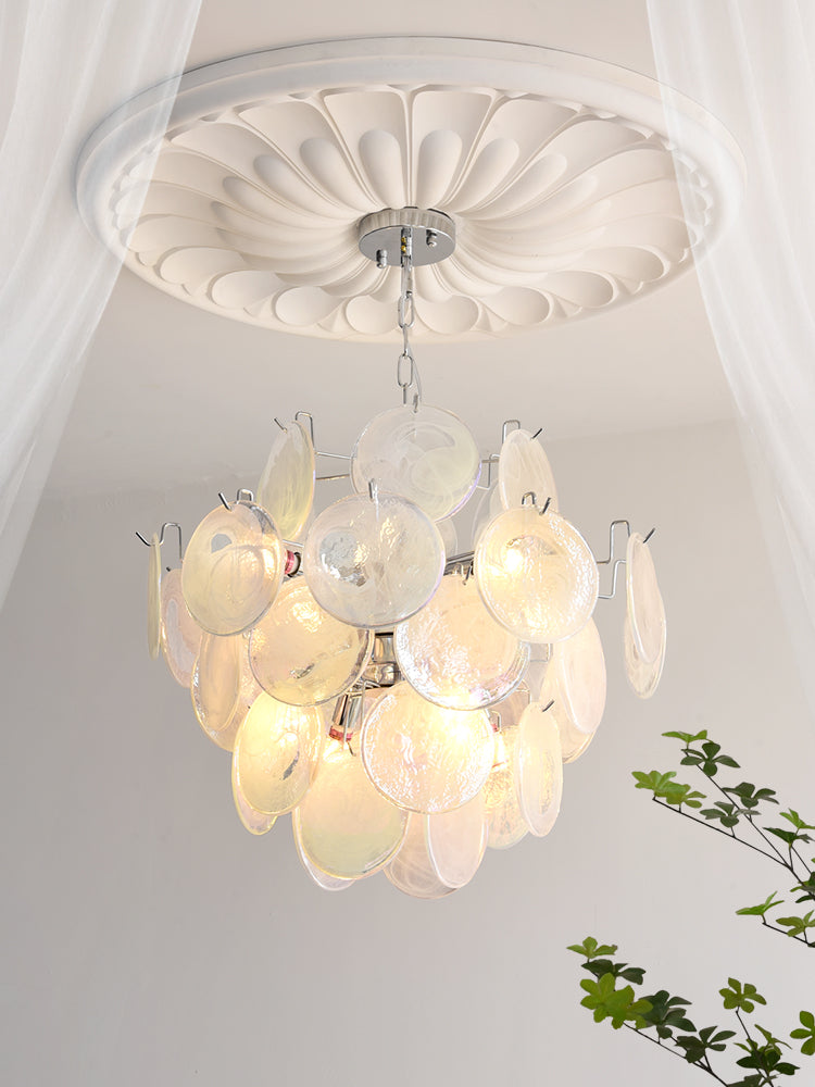 Venfield Lustre Cascade de Disques en Verre Iridescent - Neutralighting