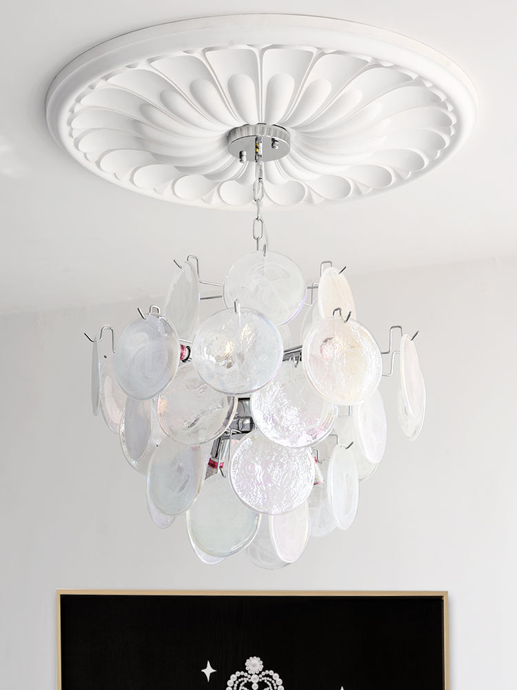 Venfield Lustre Cascade de Disques en Verre Iridescent - Neutralighting