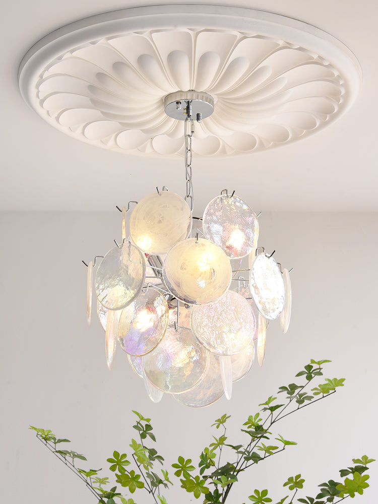 Venfield Lustre Cascade de Disques en Verre Iridescent - Neutralighting