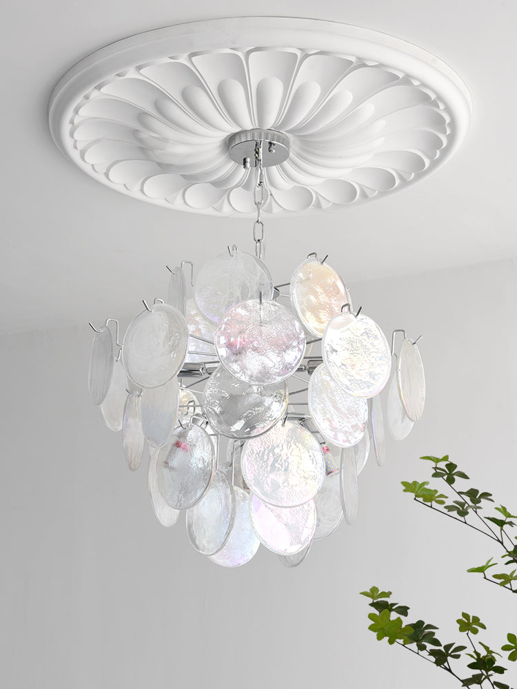 Venfield Lustre Cascade de Disques en Verre Iridescent - Neutralighting
