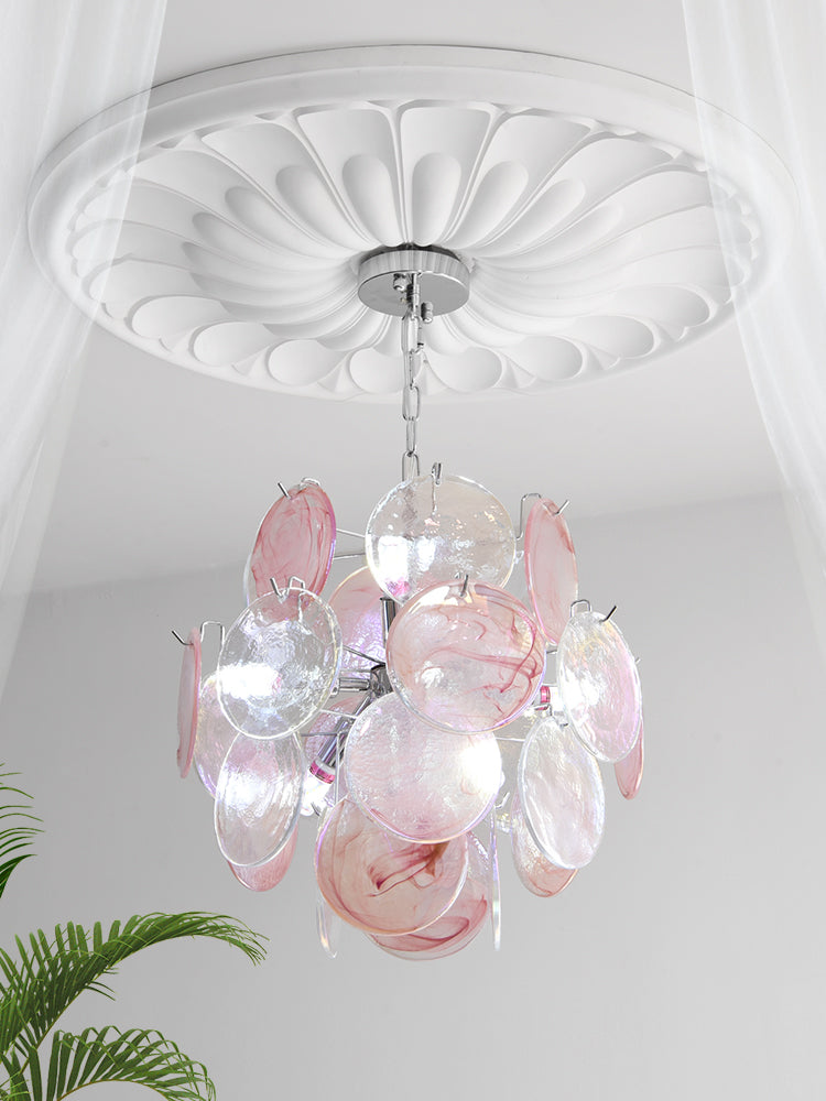 Venfield Lustre Cascade de Disques en Verre Iridescent - Neutralighting