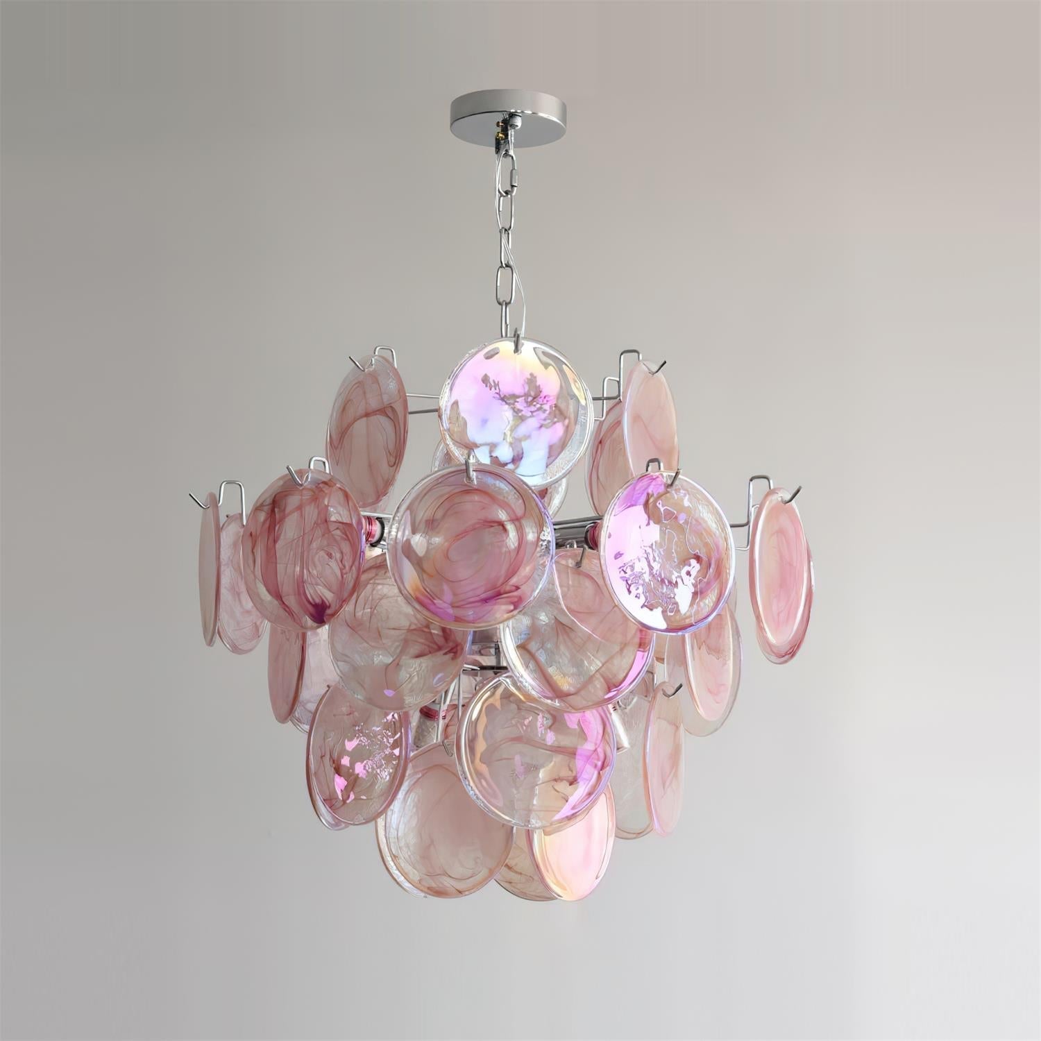 Venfield Lustre Cascade de Disques en Verre Iridescent - Neutralighting