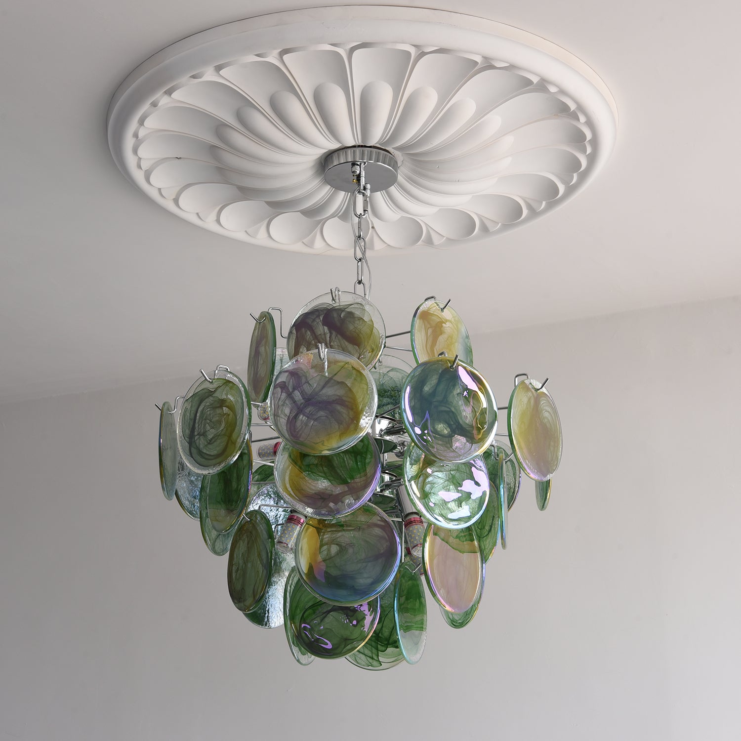 Venfield Lustre Cascade de Disques en Verre Iridescent - Neutralighting