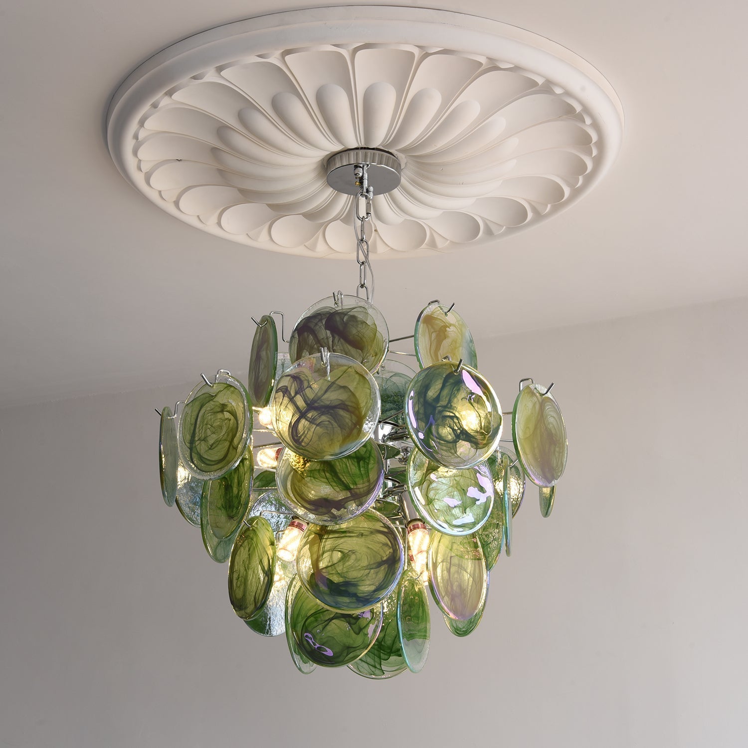 Venfield Lustre Cascade de Disques en Verre Iridescent - Neutralighting