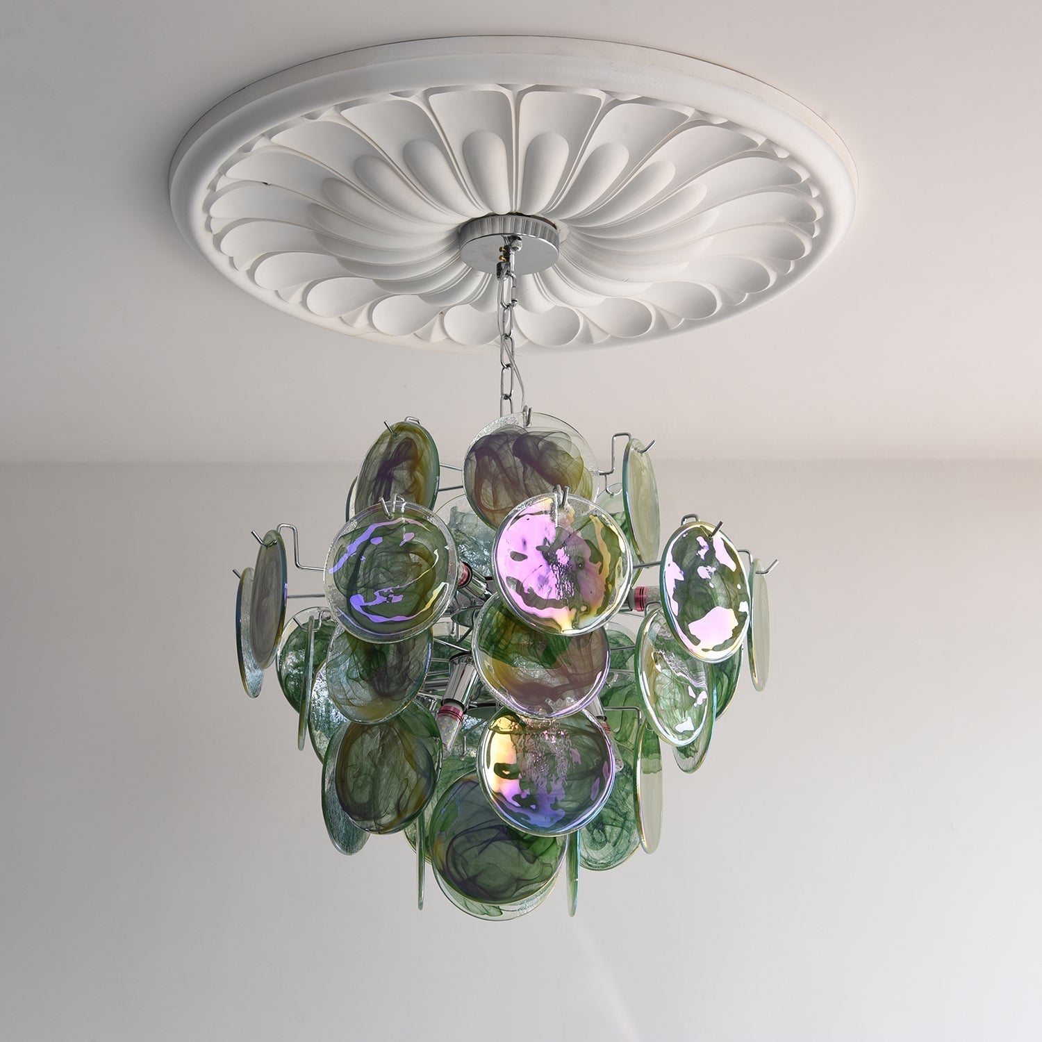 Venfield Lustre Cascade de Disques en Verre Iridescent - Neutralighting