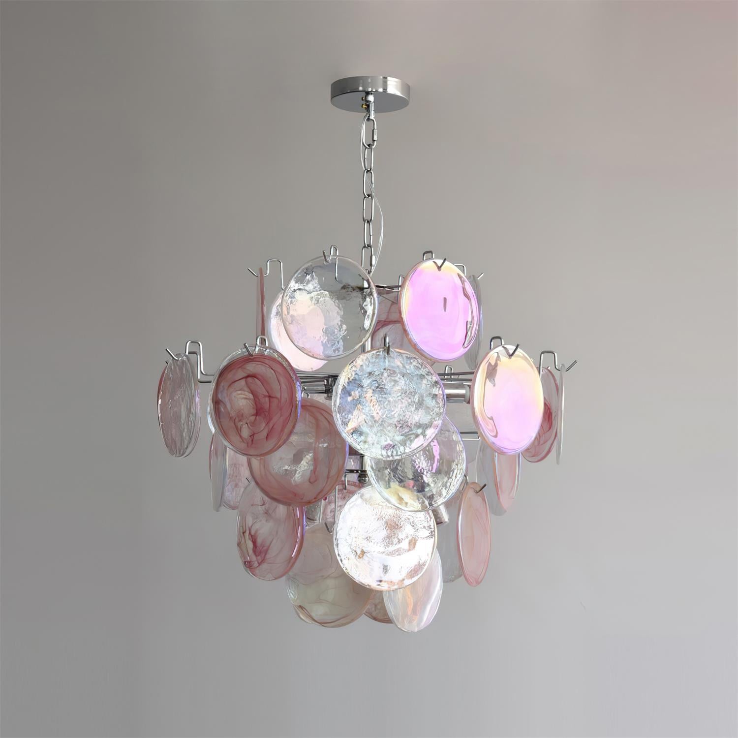 Venfield Lustre Cascade de Disques en Verre Iridescent - Neutralighting