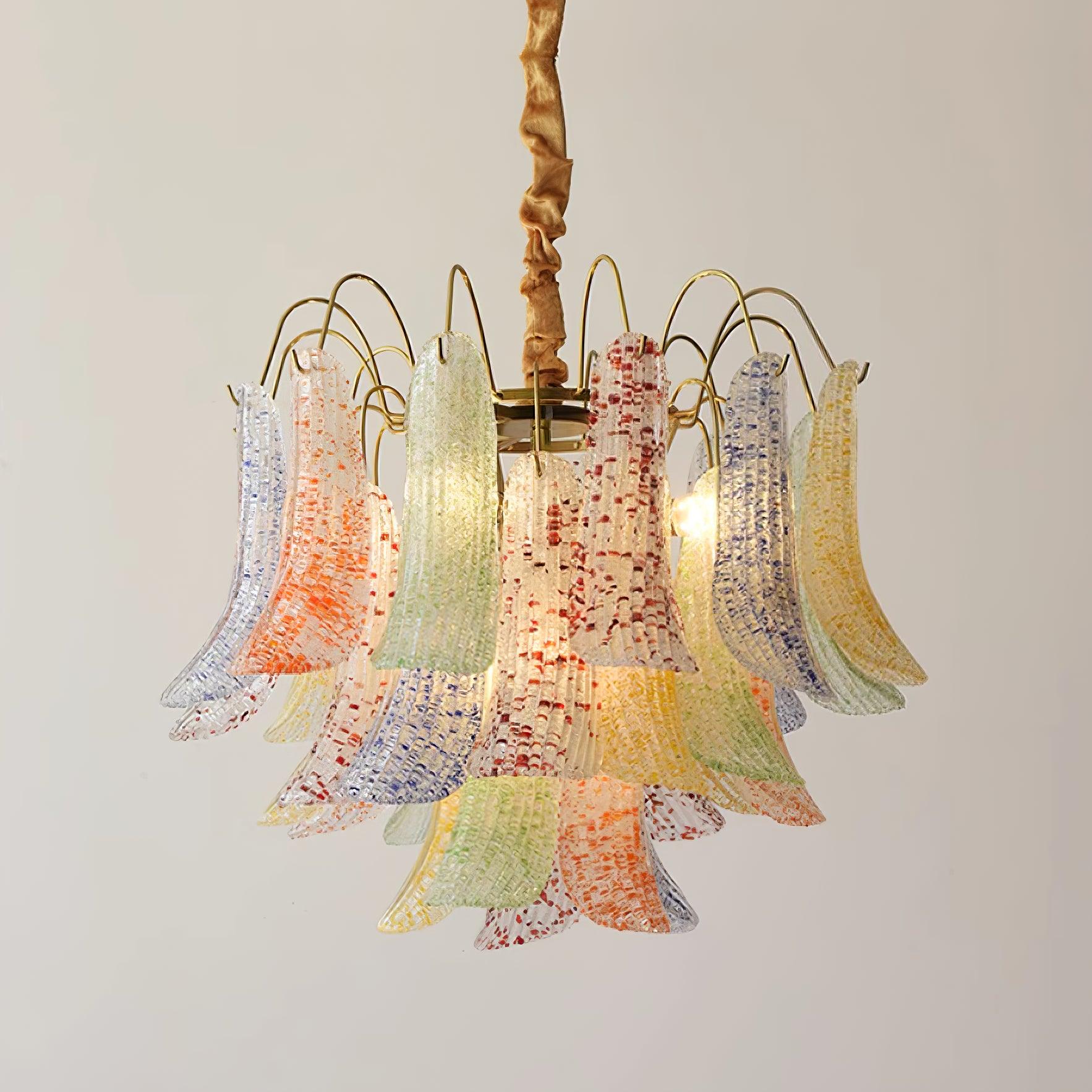 Clarity Chandelier Moderne en Verre Coloré - Neutralighting