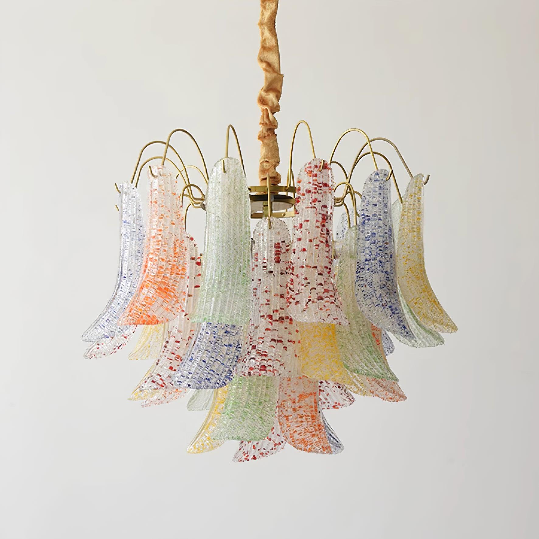 Clarity Chandelier Moderne en Verre Coloré - Neutralighting