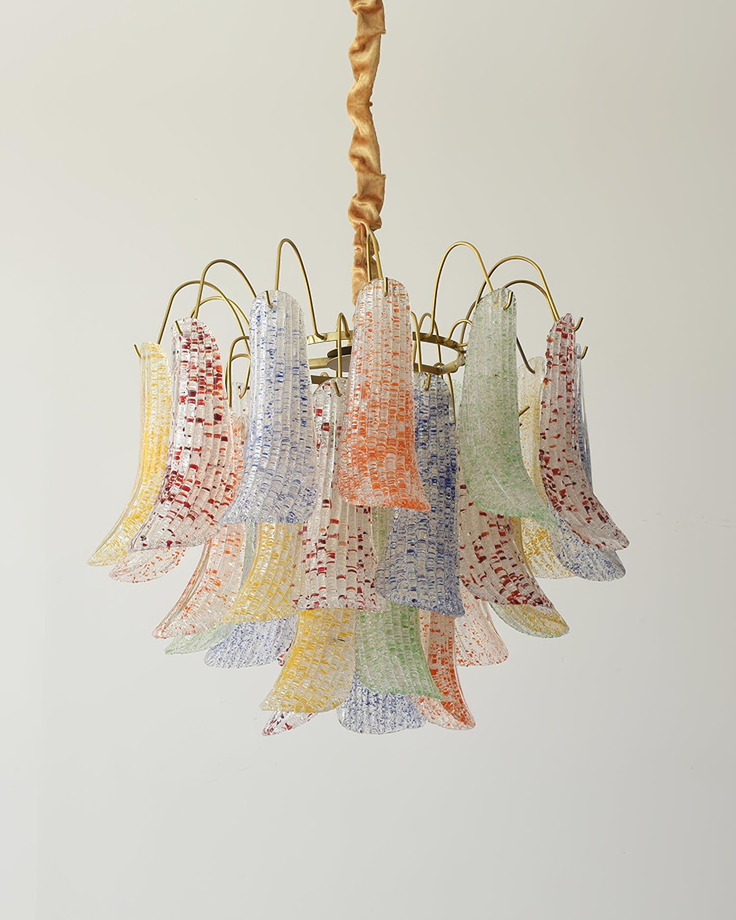 Clarity Chandelier Moderne en Verre Coloré - Neutralighting