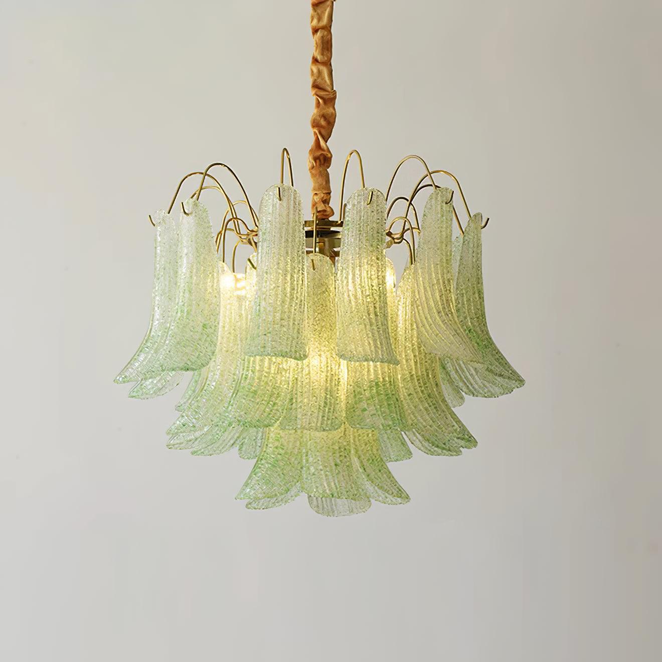 Clarity Chandelier Moderne en Verre Coloré - Neutralighting