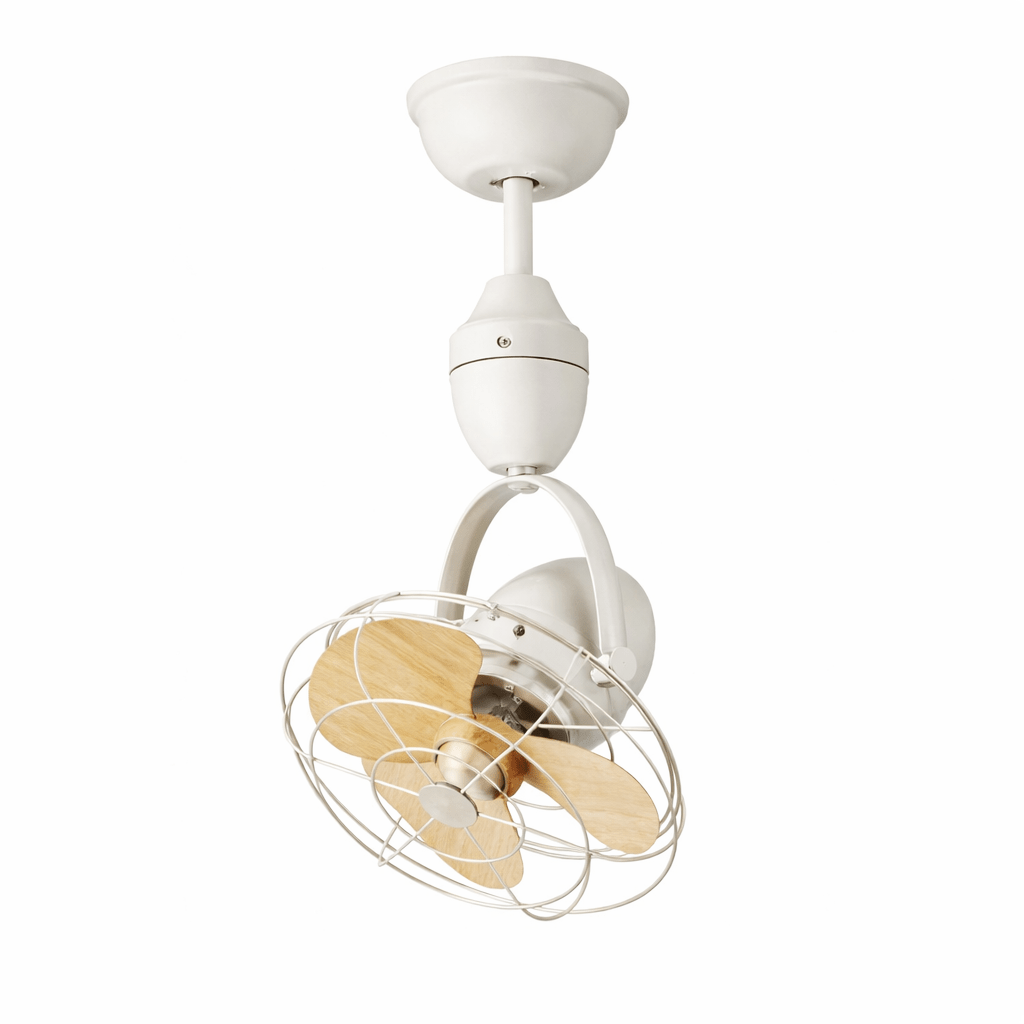 Ventilateur de plafond industriel classique Winston avec finition couleur Bois