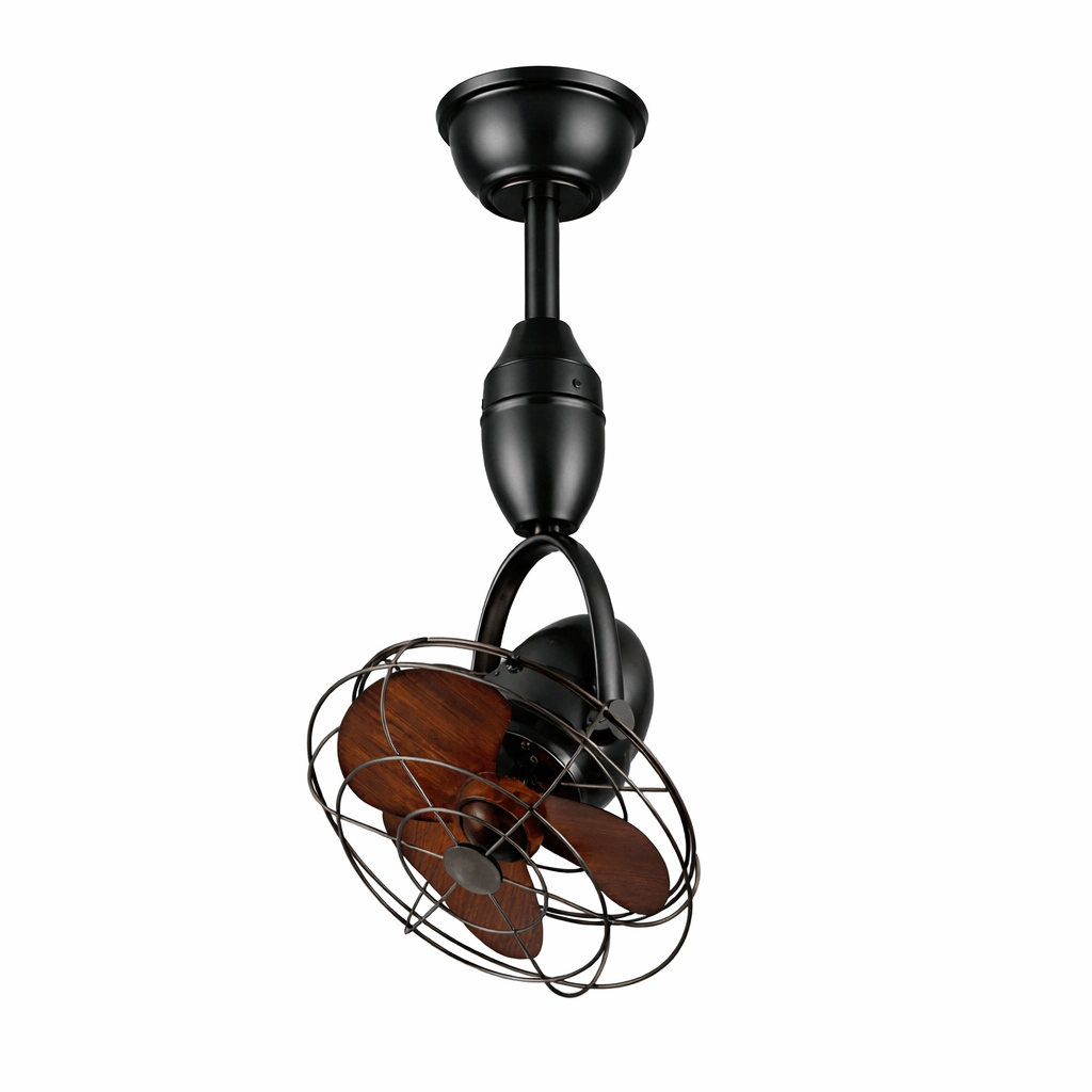 Ventilateur de plafond industriel classique Winston avec finition Noire