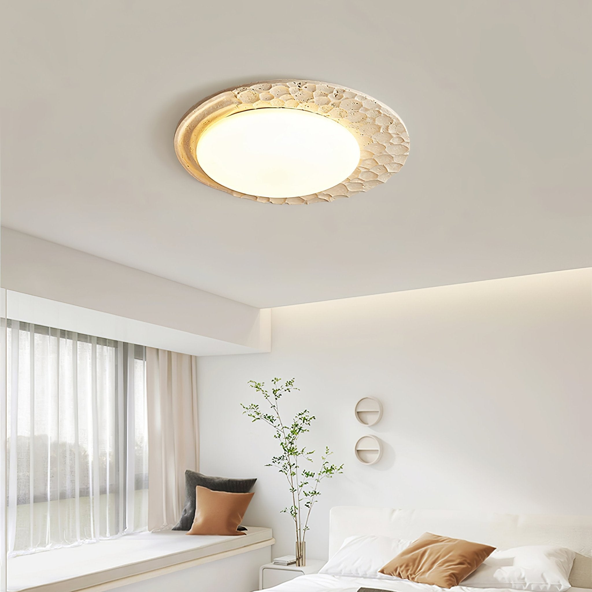 Ivsoris Lumière de Plafond Texturée en Travertin - Neutralighting