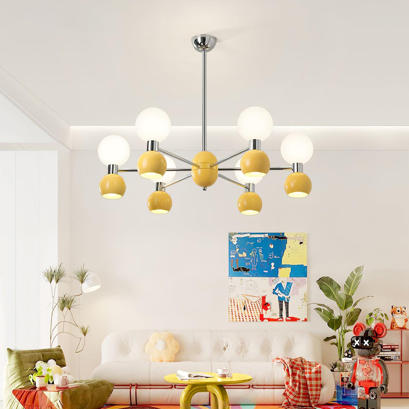 Vera Lustre Bicolore en Verre Élégant - Neutralighting
