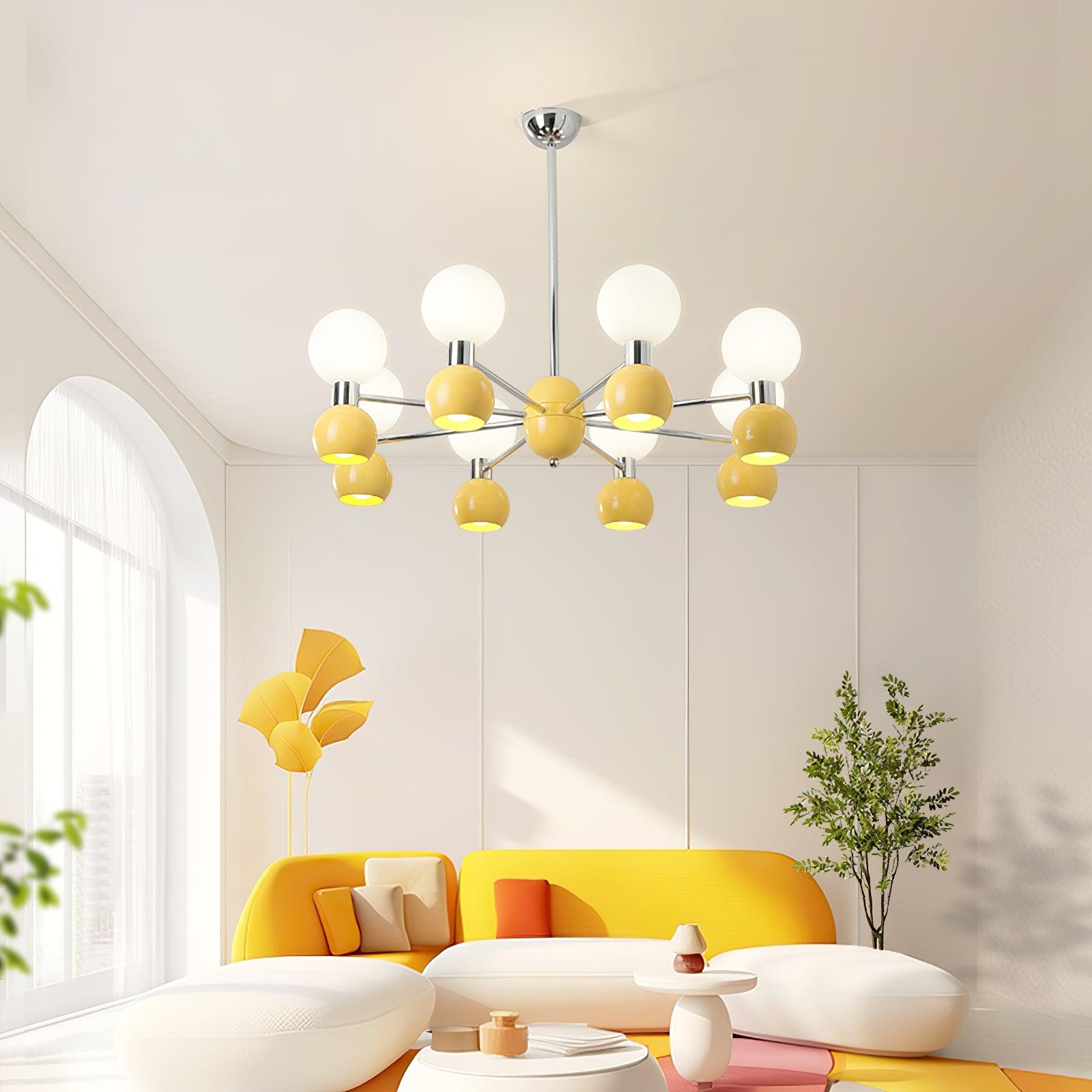Vera Lustre Bicolore en Verre Élégant - Neutralighting