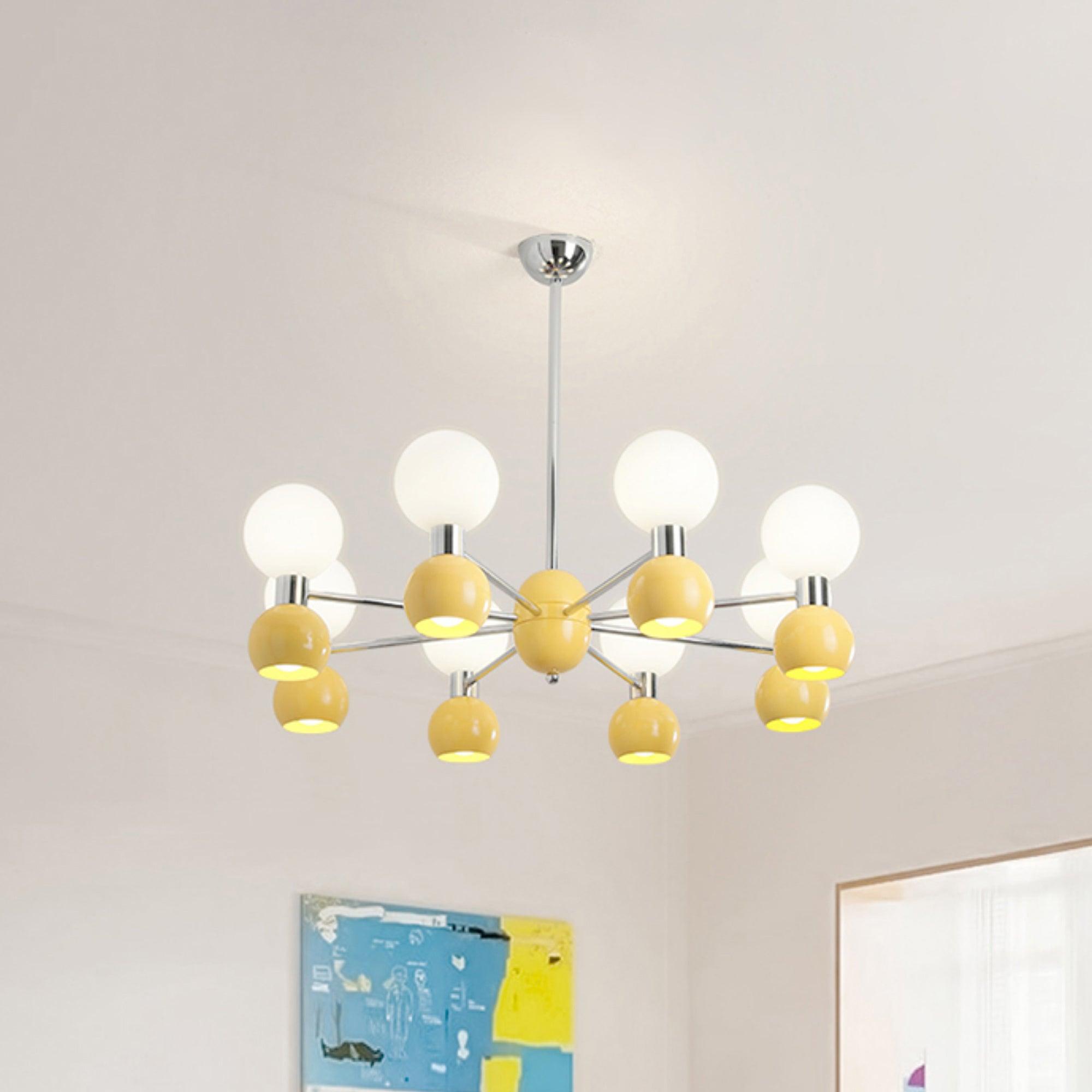 Vera Lustre Bicolore en Verre Élégant - Neutralighting
