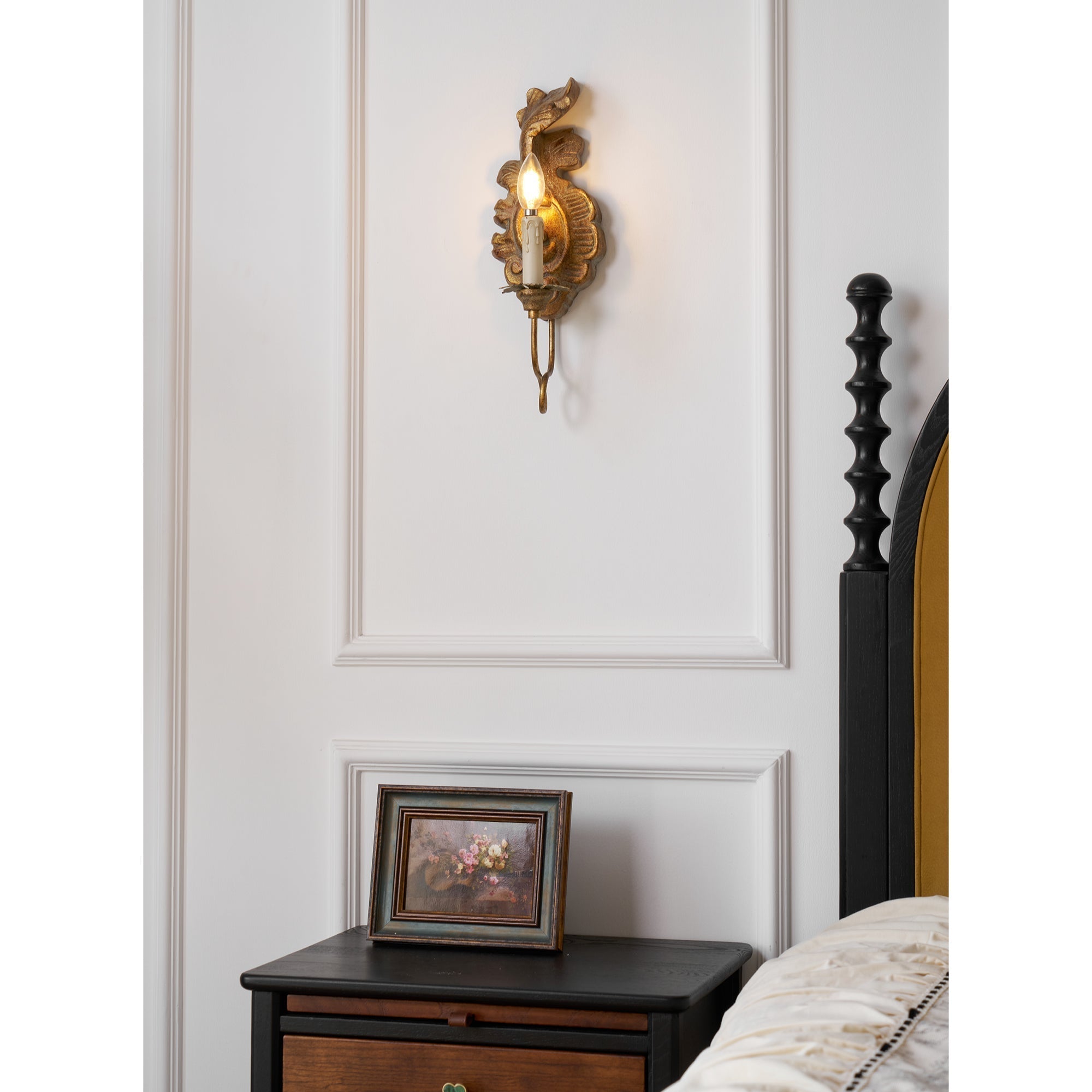 Olsilel Applique Murale Résine Métal Élégance Vintage - Neutralighting