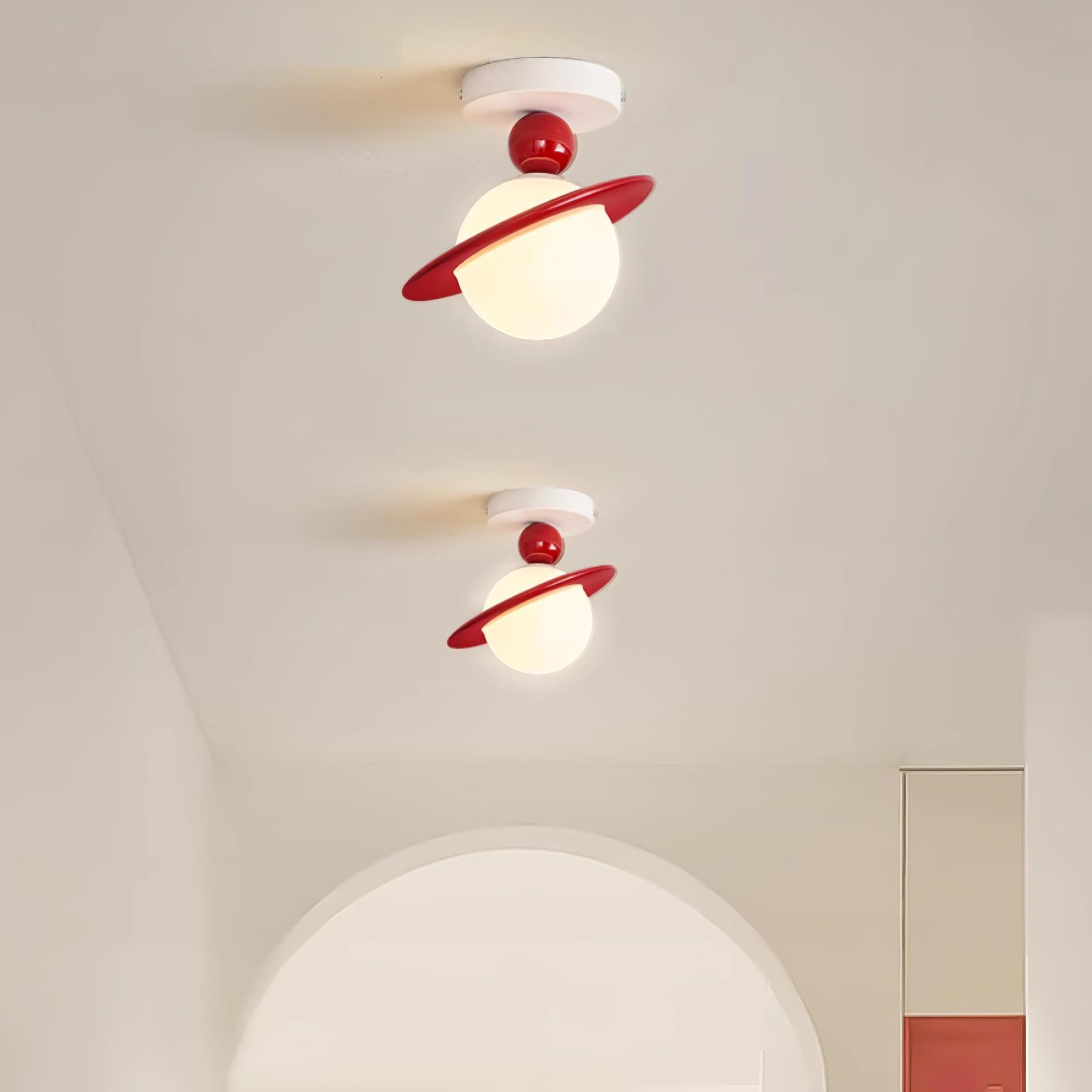 Pivoro Lustra Plafonnier Rouge Blanc - Neutralighting
