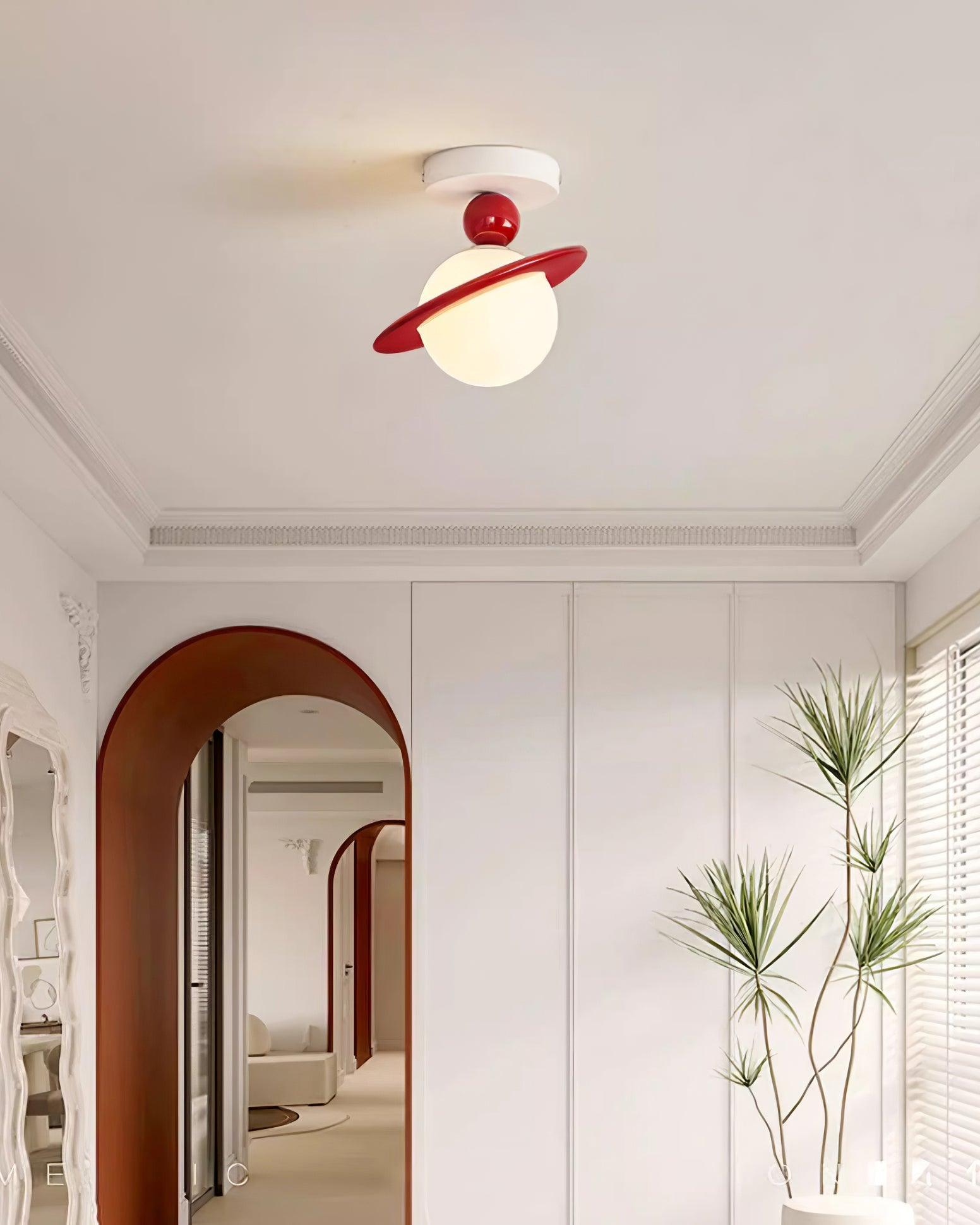 Pivoro Lustra Plafonnier Rouge Blanc - Neutralighting