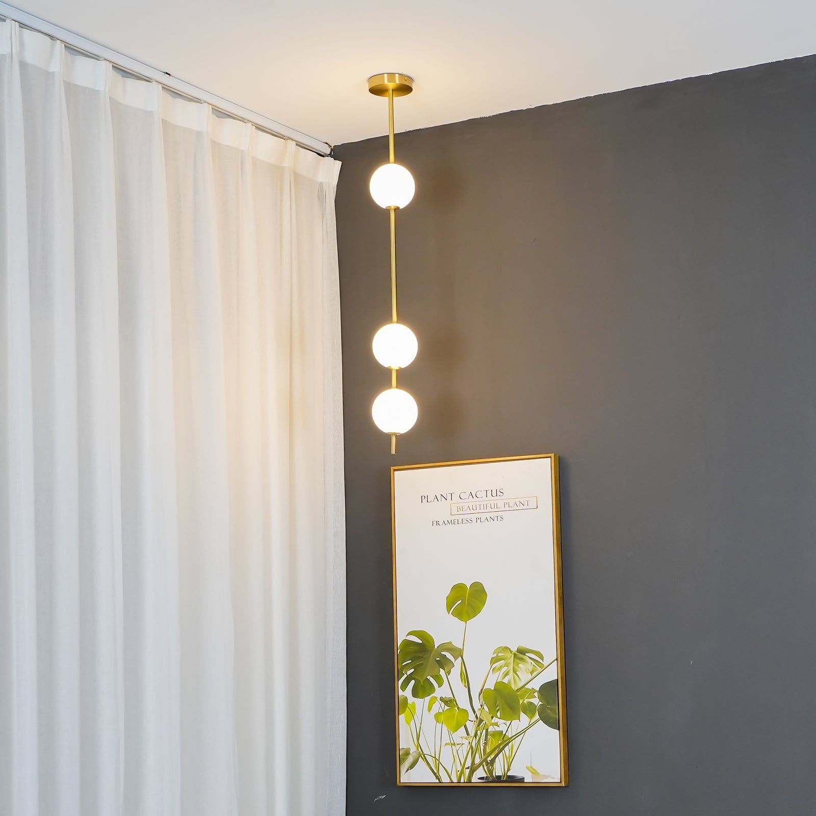 Halo Lampe suspendue moderne en laiton - Neutralighting