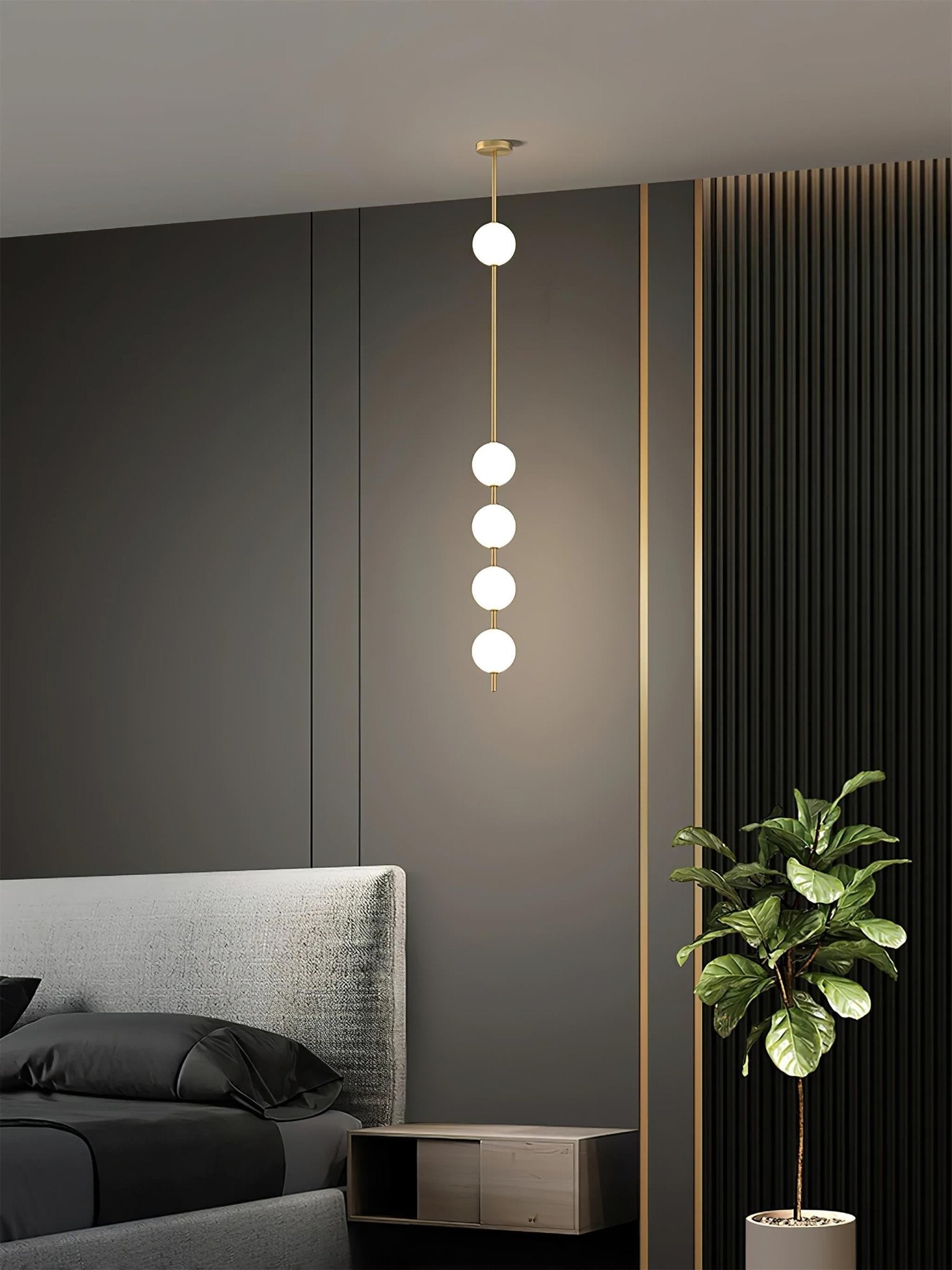 Halo Lampe suspendue moderne en laiton - Neutralighting