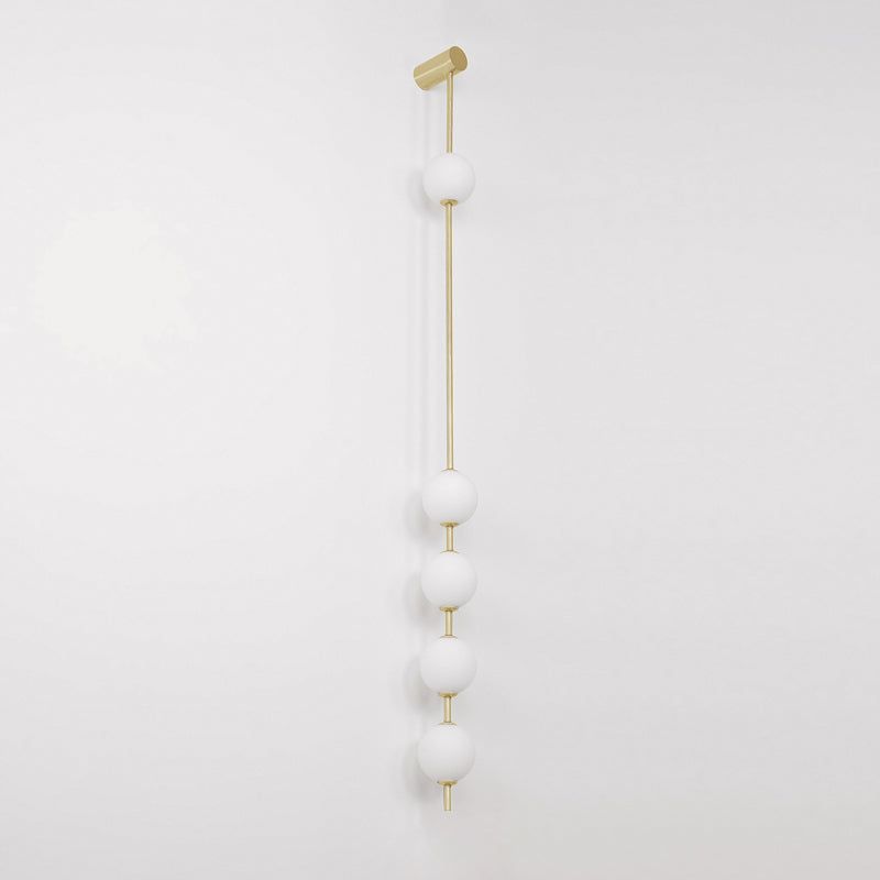 Lustra Applique Murale Sphères Verticales Laiton - Neutralighting
