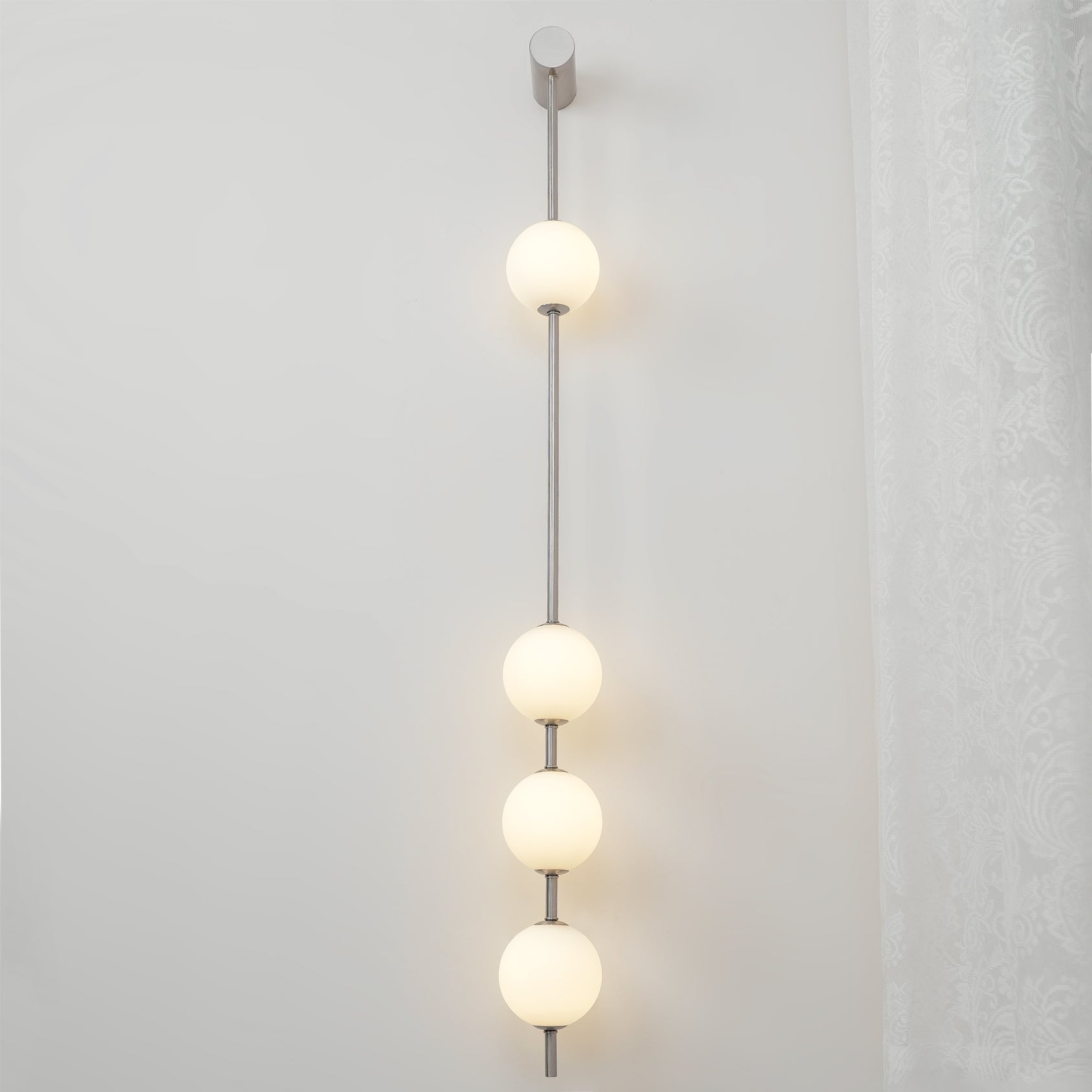 Lustra Applique Murale Sphères Verticales Laiton - Neutralighting