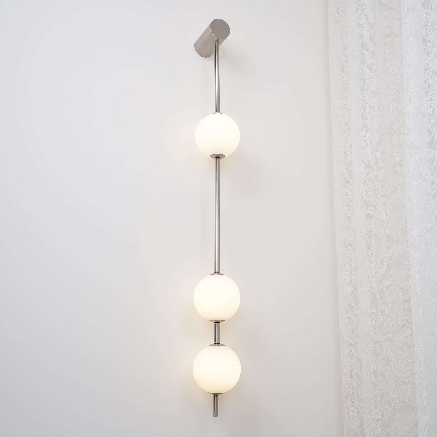 Lustra Applique Murale Sphères Verticales Laiton - Neutralighting