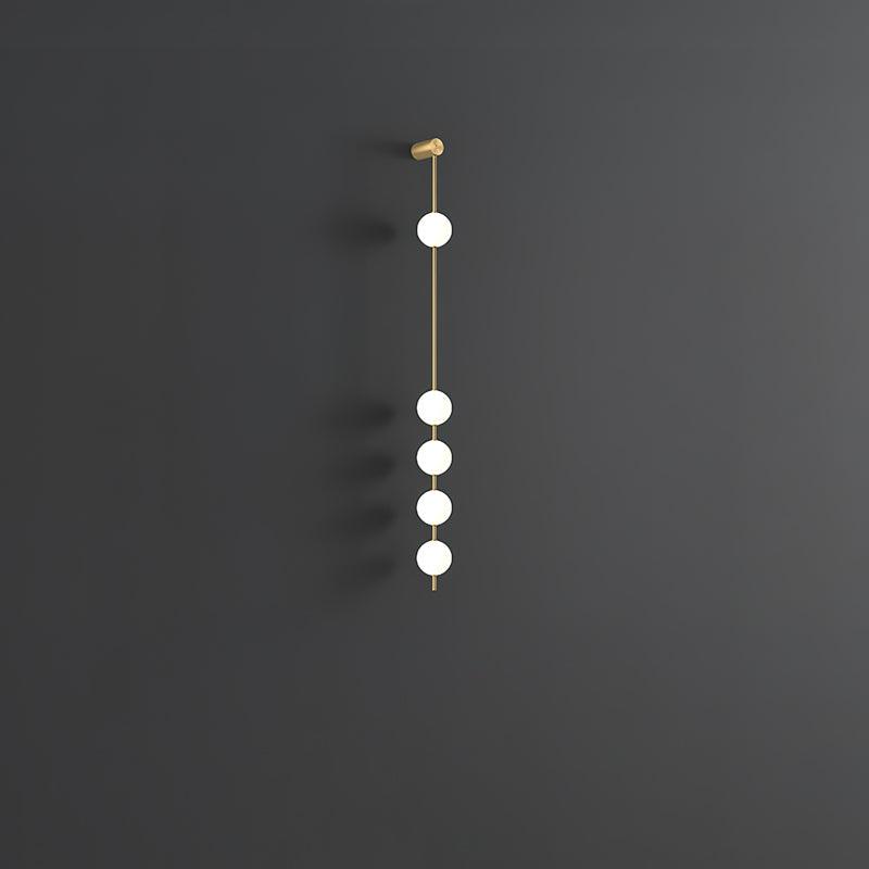 Lustra Applique Murale Sphères Verticales Laiton - Neutralighting