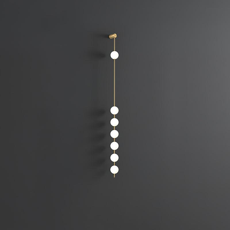 Lustra Applique Murale Sphères Verticales Laiton - Neutralighting