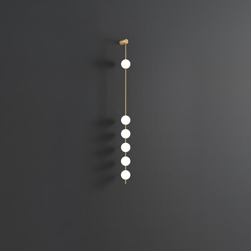 Lustra Applique Murale Sphères Verticales Laiton - Neutralighting