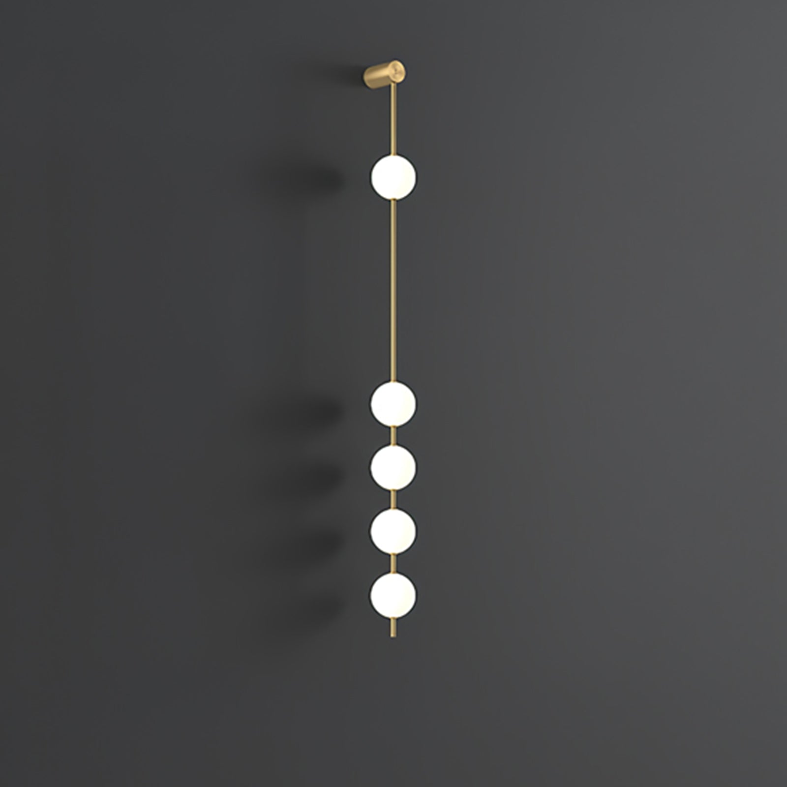 Lustra Applique Murale Sphères Verticales Laiton - Neutralighting
