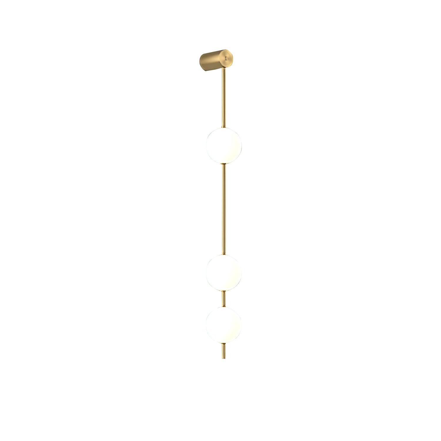 Lustra Applique Murale Sphères Verticales Laiton - Neutralighting