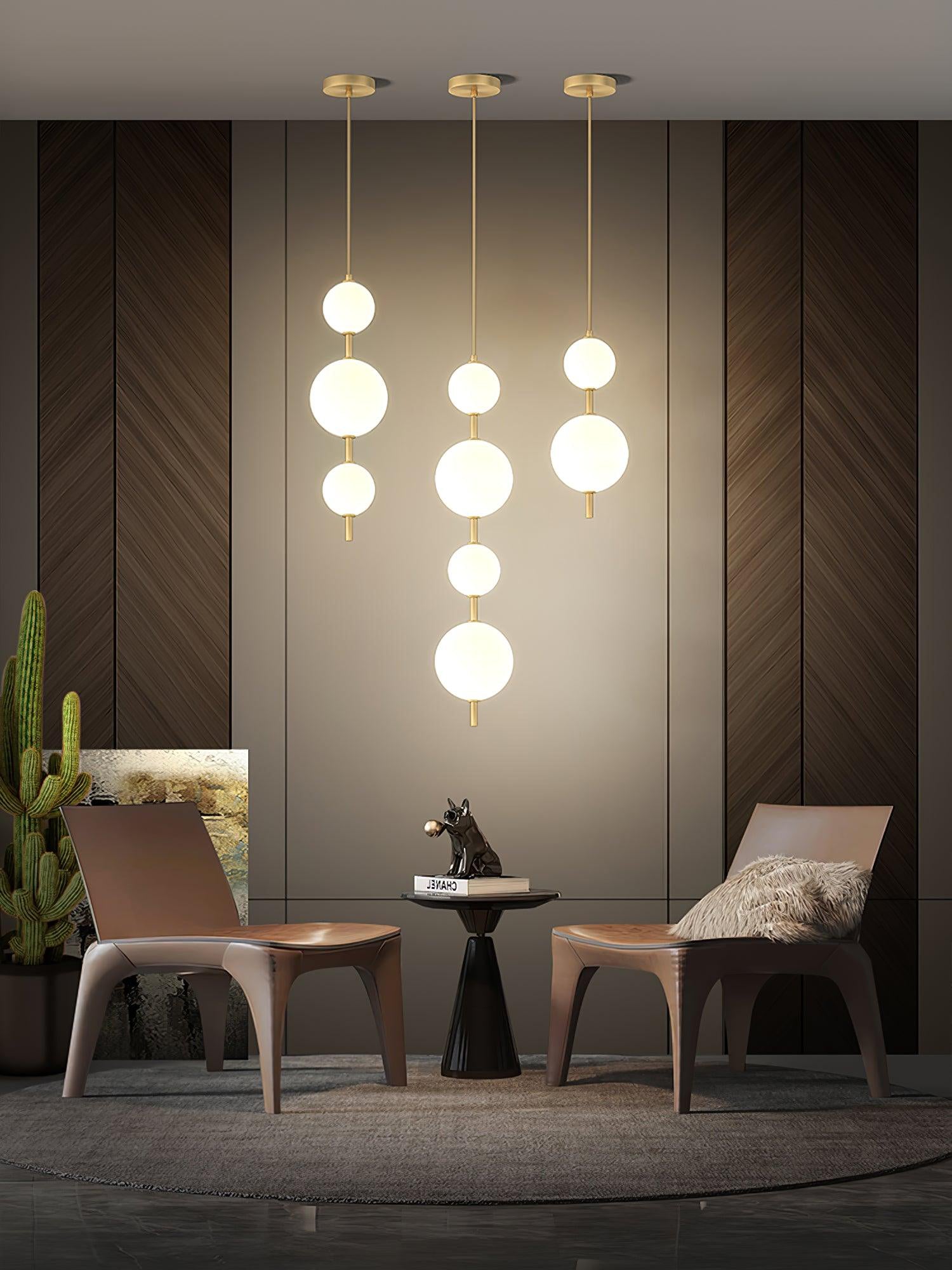 Velloran Lampe suspendue en laiton et plastique - Neutralighting