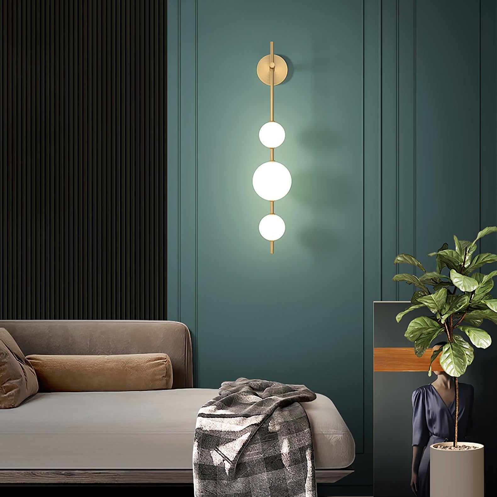Cerin Applique Murale à Globe Vertical - Neutralighting