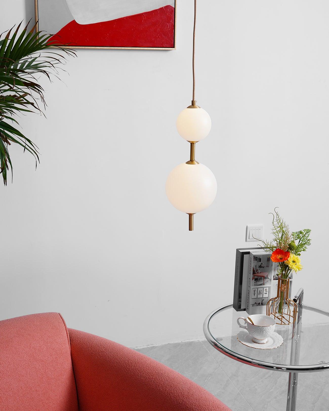 Velloran Lampe suspendue en laiton et plastique - Neutralighting