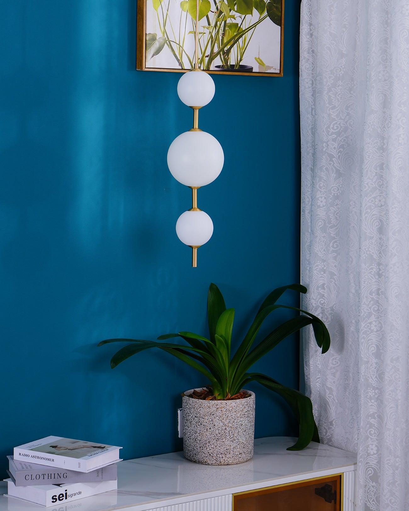 Velloran Lampe suspendue en laiton et plastique - Neutralighting