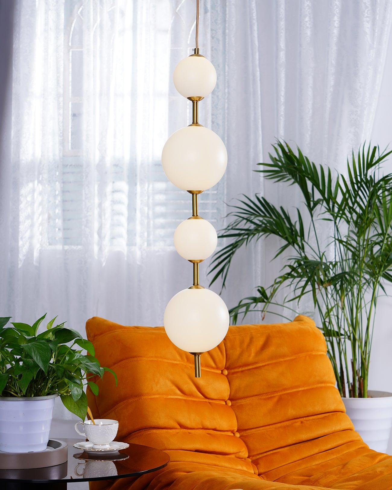 Velloran Lampe suspendue en laiton et plastique - Neutralighting