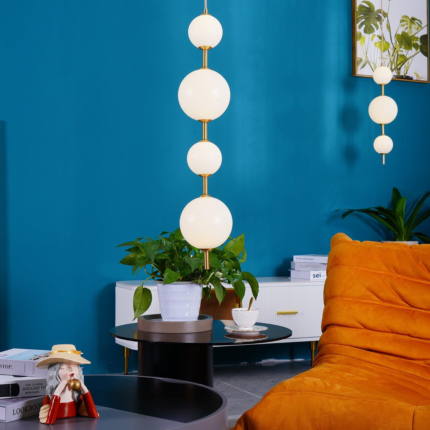 Velloran Lampe suspendue en laiton et plastique - Neutralighting