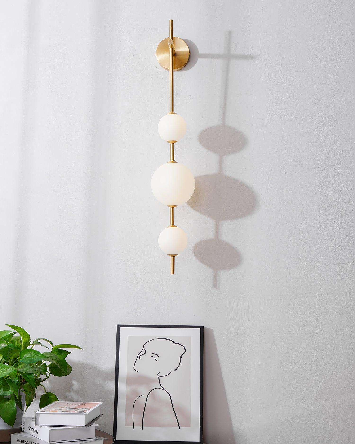 Lustra Applique Murale Globe Vertical Minimaliste - Neutralighting