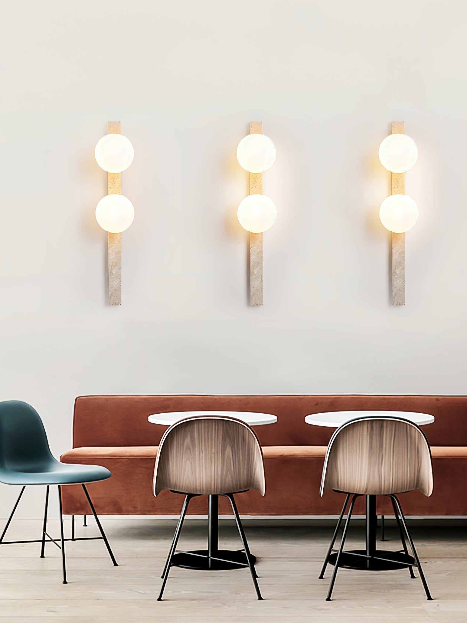 Zoshaira Applique Murale Minimaliste en Travertin - Neutralighting